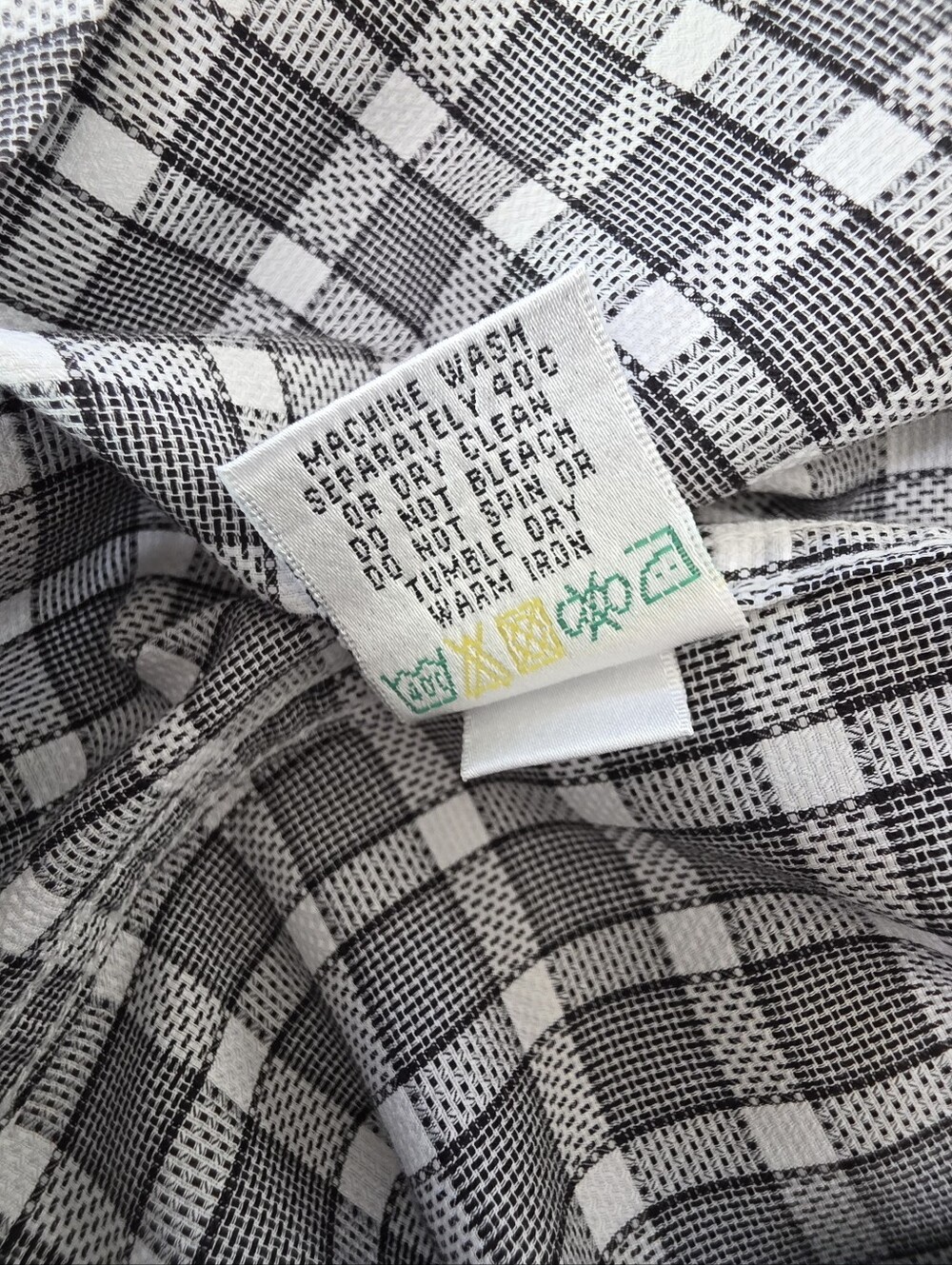 Bugatchi Uomo Shaped Fit Gray Plaid Button Down Shirt Men's Medium Cotton - Picture 11 of 11